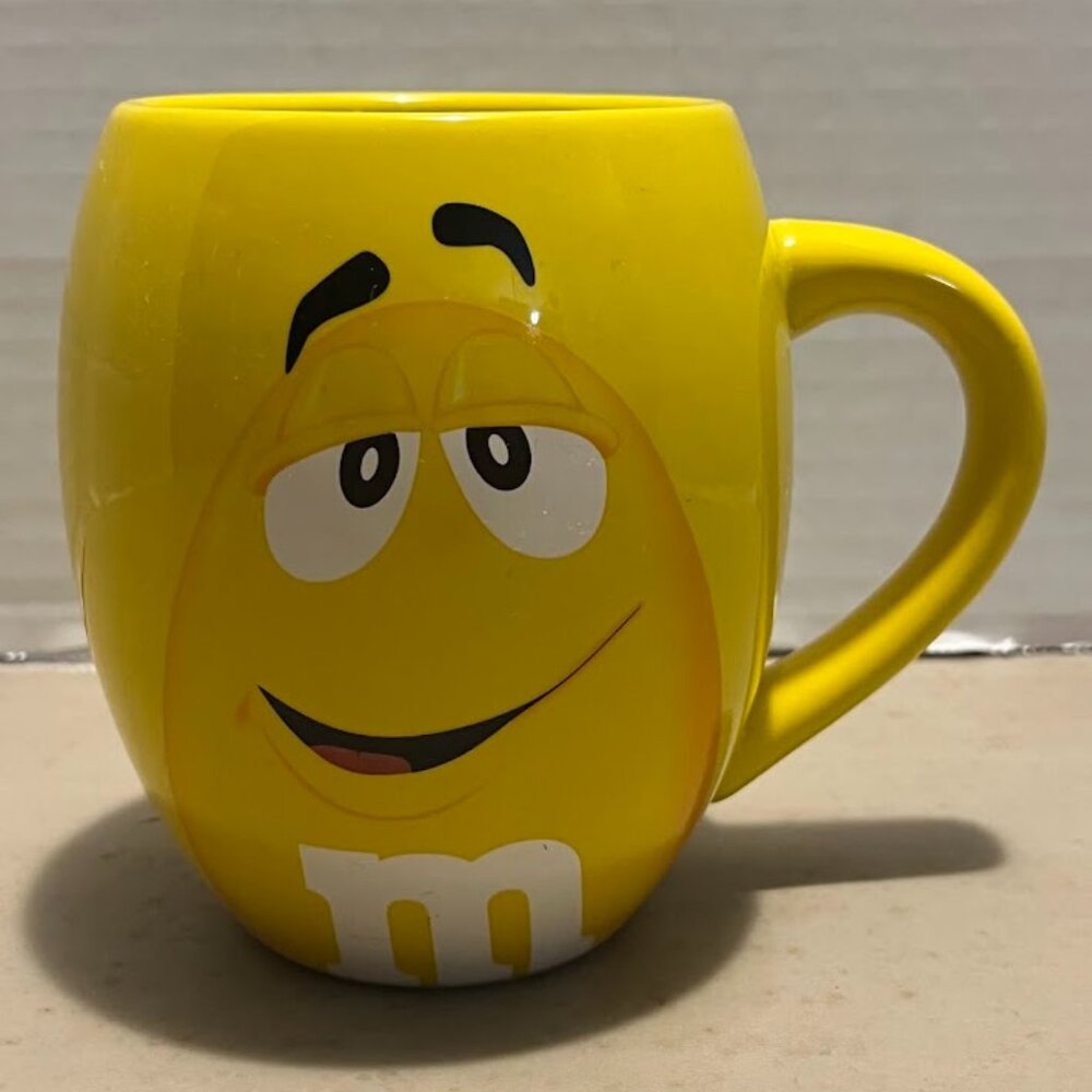 Yellow M&M's Character Face Coffee Mug Cup 2014